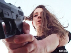 デカ尻, デカチン, フェラチオ, 茶髪の, バック, 自然山雀, ティーン, オッパイの