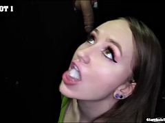 Erstaunlich, Blasen, Braunhaarige, Spermaladung, Handjob, Interrassisch, Pornostars