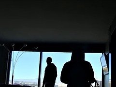 Amateur, Asiatique, Noire, Queue, Noir ébène