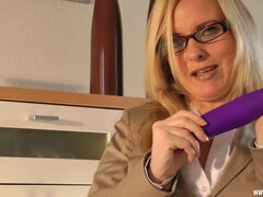 Blondine, Fetisch, Hd, Mutti, Nylon, Orgasmus, Muschi, Spielzeuge