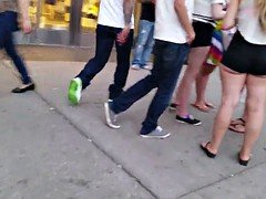 Amateur, Cul, Blonde, De plein air, Public, Voyeur