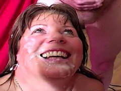 Amateur, British, Bukkake, Cumshot, Mature, Wife