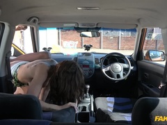 Grote lul, Grote mammen, Zwart, Auto, Europees, Buiten, Doordringend, Tatoeage