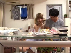 Ayami Shunka - threesome cock sharing, POV cock riding