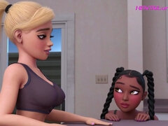 Breakroom Turns Into Shemale Creampie Chaos - 3D FUTA Porn