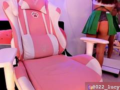 Bruinharig, Masturbatie, Alleen, Webcamera