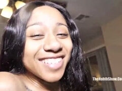 Amateur, Negro, Ébano, Natural, Pequeña, Realidad