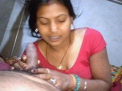 Amateur blowjob, fellatio, desi cum