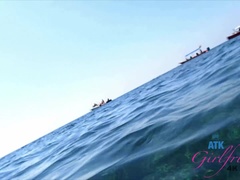 Leie, Bikini, Blasen, Braunhaarige, Freundin, Pov, Muschi, Titten