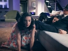 Arsch, Blasen, Hundestellung, Hardcore, Lingerie, Muschi, Jungendliche (18+), Flotter dreier