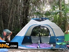 These nasty step daughters-in-law want to give their step dads a camping trip to reminisce!