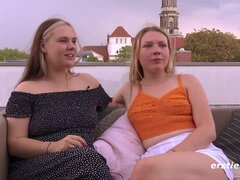 Amateur German lesbians - Heier Lesbensex mit Wassereis und Dildo - euro porn