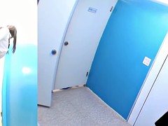 Bathroom cams film cute Japanese chicks pissing in toilets
