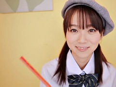 Sultry girl asuka hoshino sucks beef bayonet ready for sex