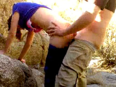 Amateur, Mamada, Pareja, Al aire libre, Público, Coño, Afeitado, Puta