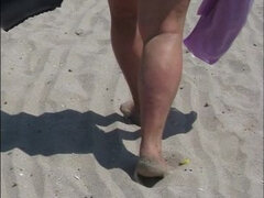 Leie, Strand, Grosser arsch, Fett, Selbstgemacht, Reif, Milf, Spanner