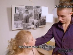 Blond, Pijpbeurt, Oudere vrouw, Hondjeshouding, Rijpe lesbienne, Russisch