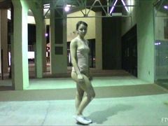 エクストリーム, オナニー, 怪物, オーガズム, 公共, 一人, ティーン, スカートのぞき