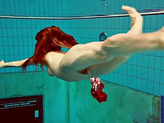 美女, 茶髪の, フェティッシュ, アウトドア, プール, 公共, ロシア人, 一人