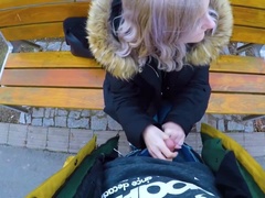 Blond, Pijpbeurt, Schattig, Handbeurt, Geld, Gezichtspunt, Openbaar, Tiener