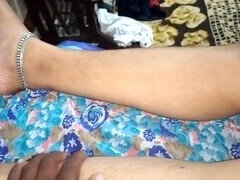 Asiatique, Tante, Pieds, Poilue, Indienne, Maman, Spandex, Thaïlandaise