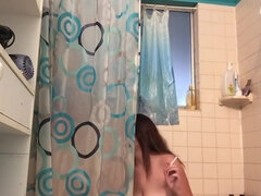 Dirty Girls Playing with Toys and Smoking in the Shower
