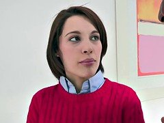Anal, Ass, Big cock, Blowjob, Female, French, Interracial, Teen