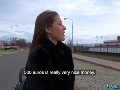 Beauté, Grosse bite, Brunette brune, Hard, Public, Chatte, Serré, Nénés