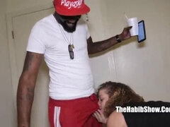Thick ebony Alexis Love shows off her natural booty in amateur reality vid