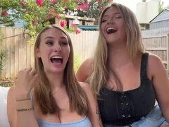 Rubia, Mamada, Lencería, Pov, Medias largas, Trio