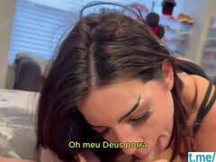 Brazilian Gothic Beauty Surrenders to Hardcore Wild Desire