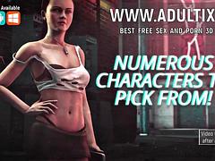 Cougar Step-Mama Gives Handjob Hot Touching Step-son