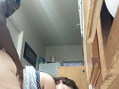 Culo, Gorda, Mamada, Polla, Ébano, Hd, Casero, Cocina