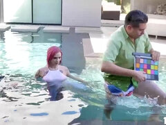デカパイ, ビキニ, 巨乳な, 熟年, ポルノスター, タトゥー, オッパイの, 濡れ