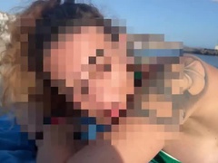 Hot MILF Neighbor Giulia Sweet Fucks Me on the Beach - Cheating on My Wife