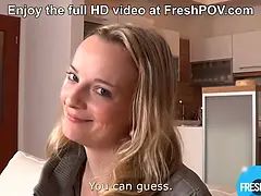 Pijpbeurt, Schattig, Diep in de keel, Handbeurt, Hd, Gezichtspunt, Zuigen, Strak