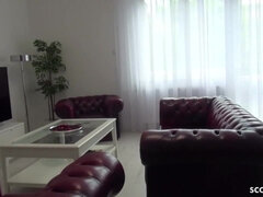 Enthousiasteling, Grote mammen, Pijpbeurt, Sperma shot, Duits, Mager, Tiener, Trio