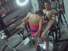 お尻, フェムドム, 愛人, オーガズム, 前立腺, スパンキング, フェラする, 拘束