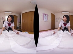 Japanese Student Fantasy Unfolds in Virtual POV Passion