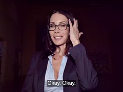 Picked up BUSTY teacher got outdoor cuntfucked in POV