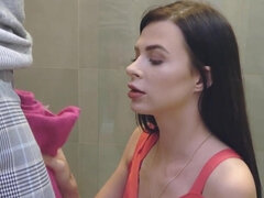 Porn hottie is going to treat her hubby right by cuking him