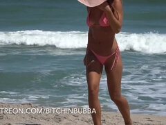 Gorgeous babe hot public flashing