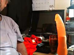 Gay, Grandpa, Handjob, Masturbation, Webcam
