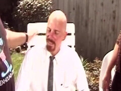 Grote mammen, Blond, Sperma shot, Fetisj, Hardcore, Moeder die ik wil neuken, Buiten, Trio