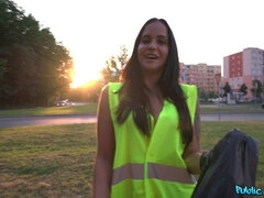 18yo Litter Picker Fucked In The Woods - pretty Spanish brunette Jennifer Mendez