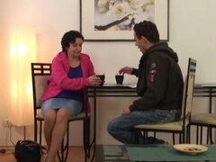 フェラチオ, 茶髪の, チェコ, チン, Hd, 熟年, 淫乱熟女, 母