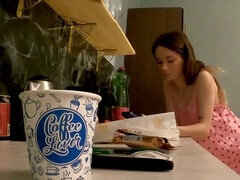 Exhib, Petite amie, Culottes ou slips, Petite femme, Jupe, Jarretelles, Adolescente, Serré