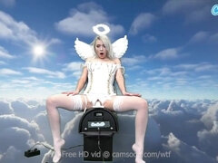 Blonde, Femelle, Hd, Masturbation, Orgasme, Solo, Jarretelles, Jouets