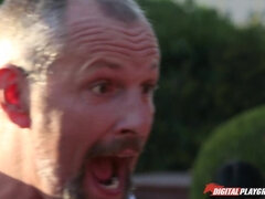 Grosser arsch, Bikini, Blondine, Blasen, Lecken, Realität, Schlampe, Titten