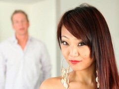 Mamada, Morena, Japonés, Lamidas, Coño, Afeitado, Flaco, Tetas